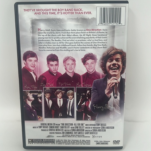 - One Direction DVD All For One Unauthorized Biography - Picture 2 of 5